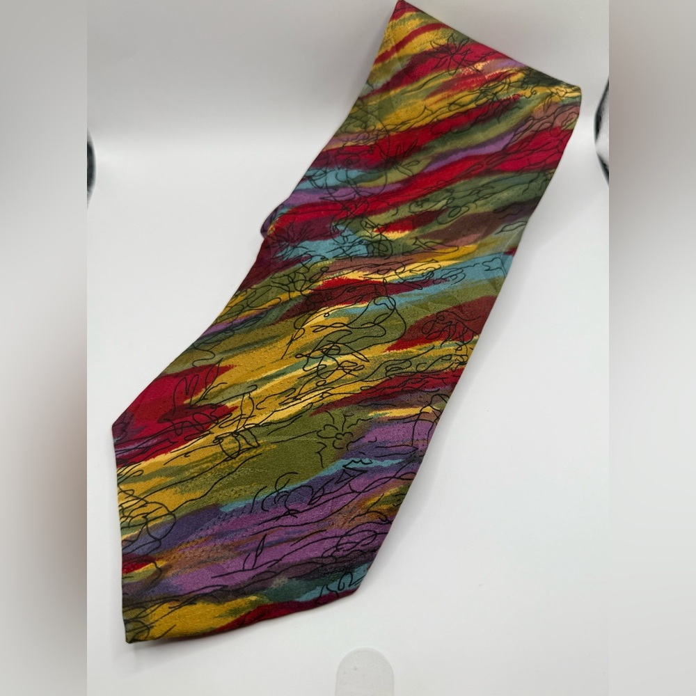 Vintage All silk J.‎ Garcia Collector's Edition Tie Assembled In Mexico